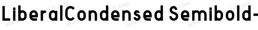 LiberalCondensed Semibold字体转换